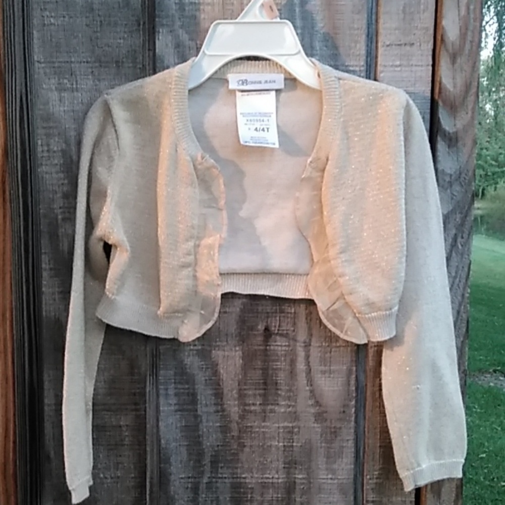 ⛔SOLD⛔Bonnie Jean Bolero style jacket / sweater - Picture 1 of 4